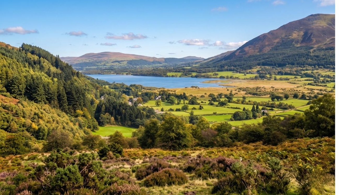 Bassenthwaite Lake in the Lake District — seven miles from Cockermouth.